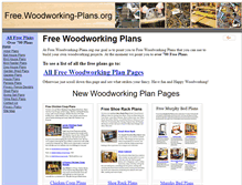 Tablet Screenshot of free.woodworking-plans.org
